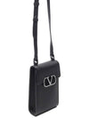 Men's Signature V Logo Phone Cross Bag Black - VALENTINO - BALAAN 4