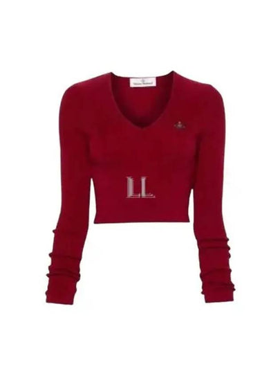 ORB Polo Cashmere Knit Top Wine - VIVIENNE WESTWOOD - BALAAN 2