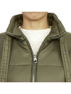 Shiny Quilted Vest Zip-Up Jacket Green - GANNI - BALAAN 11