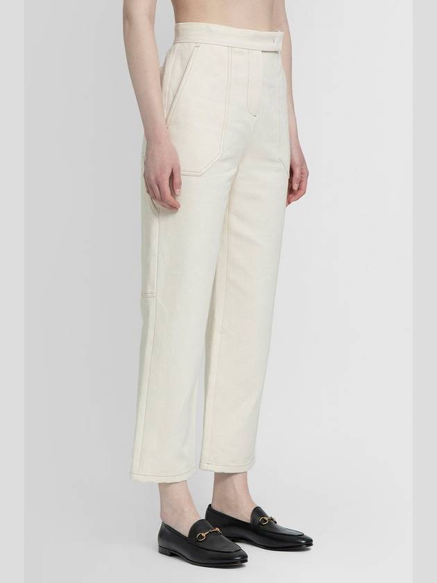 Alete Cropped Denim Straight Pants Ivory - MAX MARA - BALAAN 3