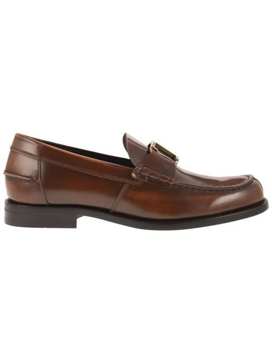 Men's T Timeless Leather Loafer Brown - TOD'S - BALAAN.