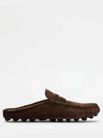 Gommino Bubble Suede Bloafers Brown - TOD'S - BALAAN 2