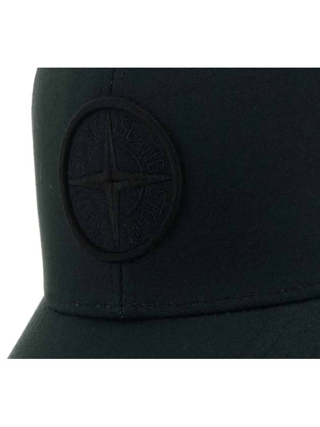 6 Panel Ball Cap Black - STONE ISLAND - BALAAN 5