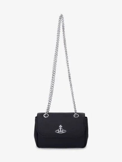 ORB Chain Small Shoulder Bag Black - VIVIENNE WESTWOOD - BALAAN 2