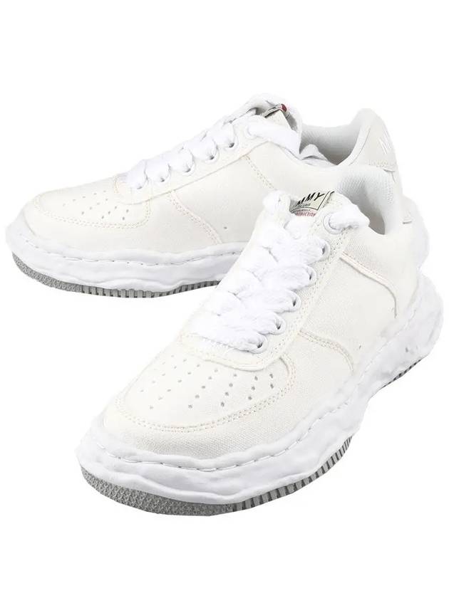 Wayne OG Sole Canvas Low Top Sneakers White - MAISON MIHARA YASUHIRO - BALAAN 3