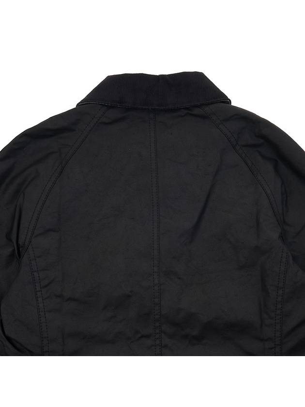 Beadnell Wax Zip-up Jacket Black - BARBOUR - BALAAN 9