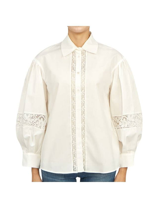 Women's Samuele Cotton Shirt White - MAX MARA - BALAAN 1