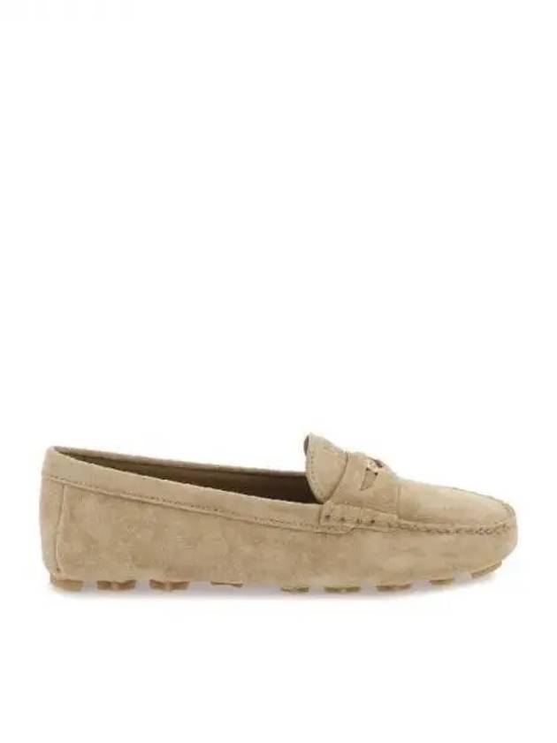 LOGO SUEDE DRIVING SHOES - MIU MIU - BALAAN 1