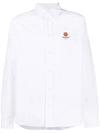 Boke Flower Chest Long Sleeved Shirt White - KENZO - BALAAN 1