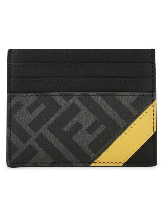 Daigonal Card Wallet Grey - FENDI - BALAAN 4