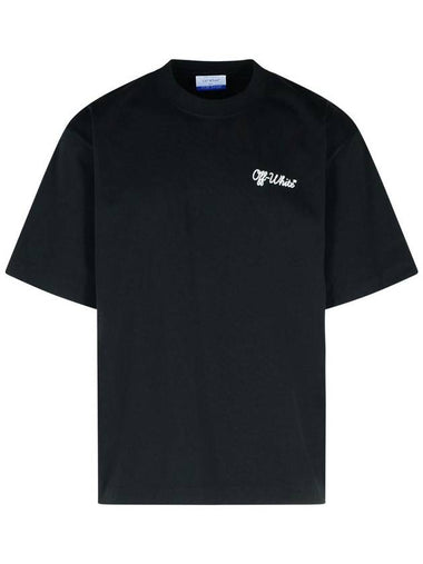 Off-White 'Script Skate' Black Cotton T-Shirt - OFF WHITE - BALAAN 1