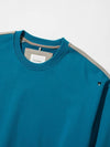 Logo embroidery color combination sweatshirt blue - UJBECOMING - BALAAN 5