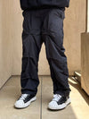 NYLON STICH SHIRRING JOGGER PANTS BLACK - PEACEOFMIND - BALAAN 2