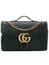 GG Marmont Large Shoulder Bag Black - GUCCI - BALAAN 1