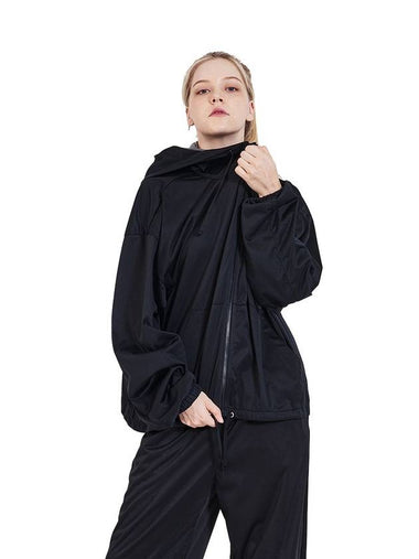 Point Fix Women's Diet Training Sweat Suit Warmer Moon Zip-up Jacket Black - HOTSUIT - BALAAN 1