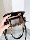 GG Marmont Gold Matelasse Leather Cross Mini Bag Black - GUCCI - BALAAN 6