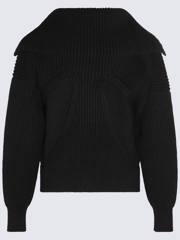 23 fw Black Wool Cashmere Blend Cardigan 760751Q1RTN1000 B0480476489 - ALEXANDER MCQUEEN - BALAAN 5