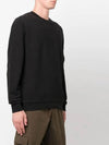 Brushed Emerized Diagonal Fleece Sweatshirt Black - CP COMPANY - BALAAN 4