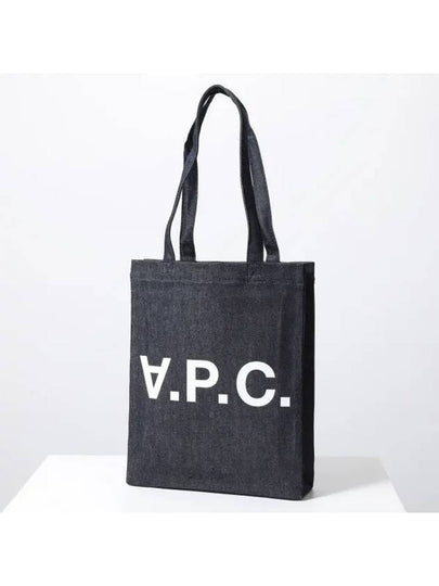 Laure logo denim tote bag blue - A.P.C. - BALAAN 2