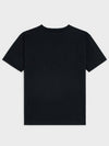 Logo Print Cotton Jersey Loose Short Sleeve T-Shirt Black - CELINE - BALAAN 4