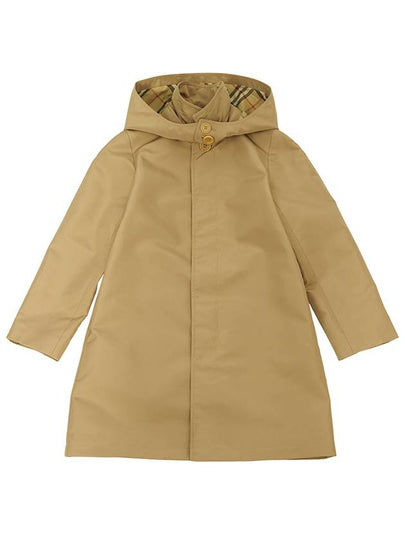 Kids Light Weight Hooded Trench Coat Camel - BURBERRY - BALAAN 2