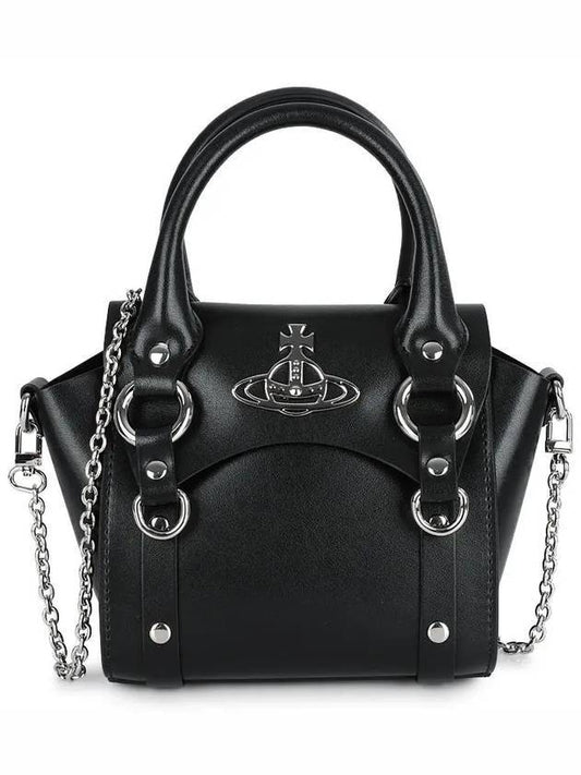 Betty Medium Tote Bag Black - VIVIENNE WESTWOOD - BALAAN 1