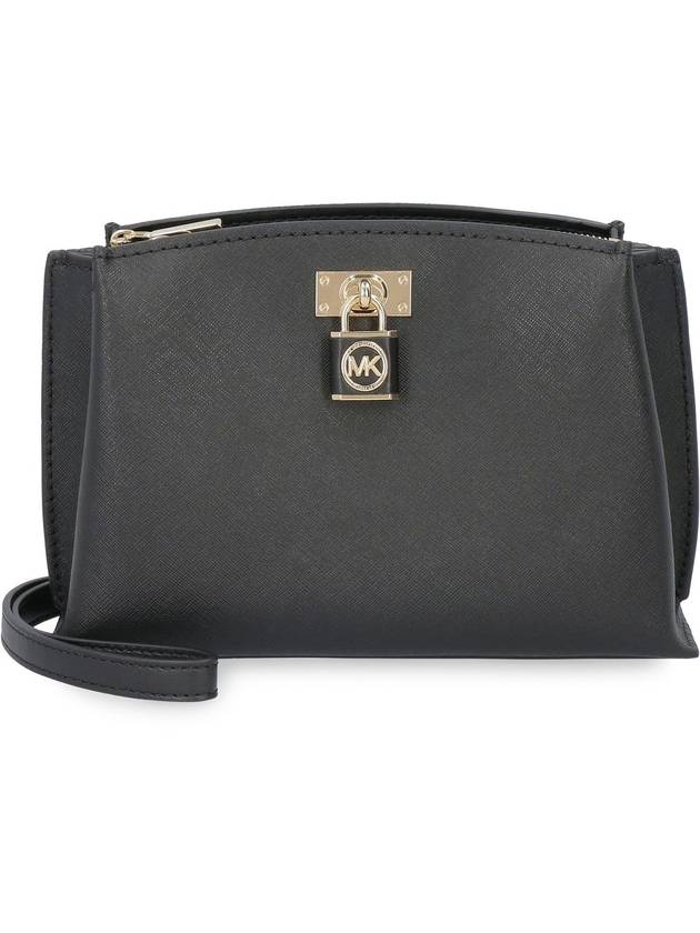 Ruby Saffiano Leather Message Bag Black - MICHAEL KORS - BALAAN 3