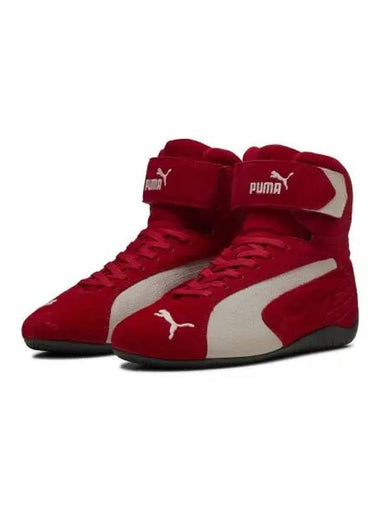 Speedcat Mid High Top Sneakers White Red - PUMA - BALAAN 1