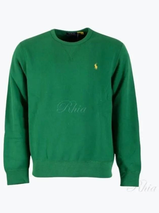 Embroidered Logo Pony Crew Neck Sweatshirt Green - POLO RALPH LAUREN - BALAAN 2