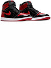 Jordan 1 Retro OG Patent High Top Sneakers Red Black - NIKE - BALAAN.