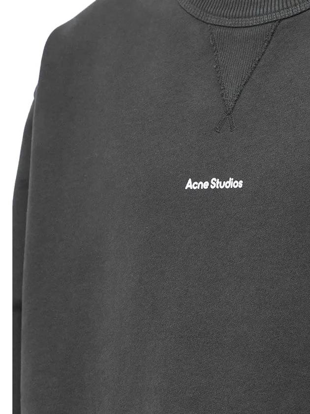 Studios Lettering Logo Sweatshirt Black - ACNE STUDIOS - BALAAN.