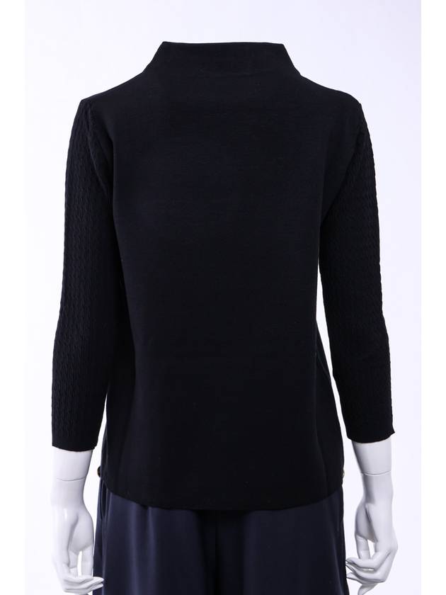 Carnes Rayon Sweatshirt Black - MAX MARA - BALAAN 4