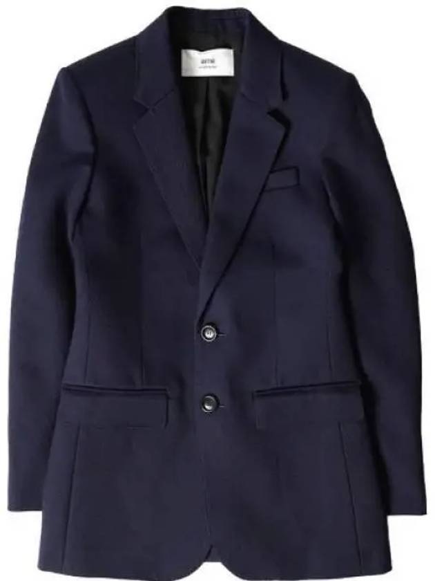 2 Button Blazer Jacket Nautic Blue - AMI - BALAAN 2