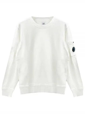 Lens Waffen Sweatshirt Ivory 14CMSS136A 005398 G103 1213243 - CP COMPANY - BALAAN 1