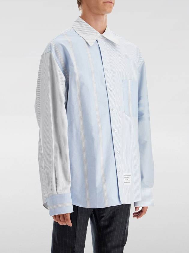 Oversized long sleeve shirt blue - THOM BROWNE - BALAAN 2