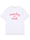 Logo Women Soft Short Sleeve T Shirt White Pink MCSS24HT1 3PK - MACKY - BALAAN 2