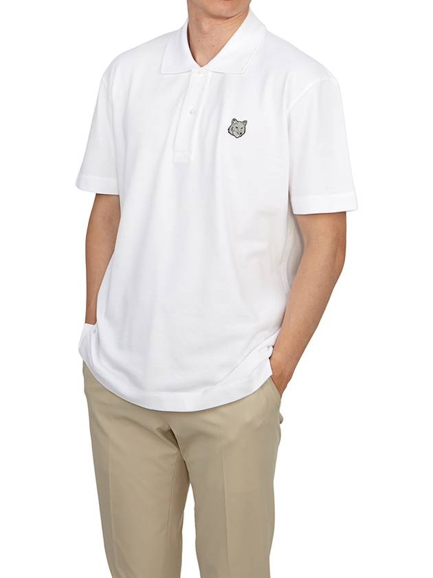 Piquet Polo Shirt White - MAISON KITSUNE - BALAAN 5