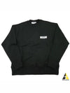 Back Logo Print Cotton Sweatshirt Black - MSGM - BALAAN 2