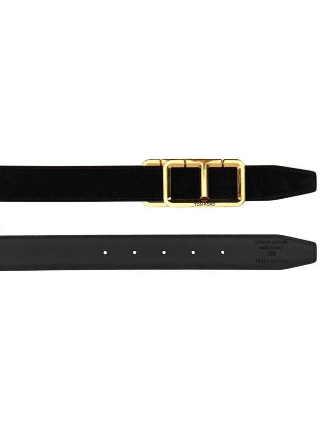 T buckle leather belt TB280LCL294X - TOM FORD - BALAAN 3