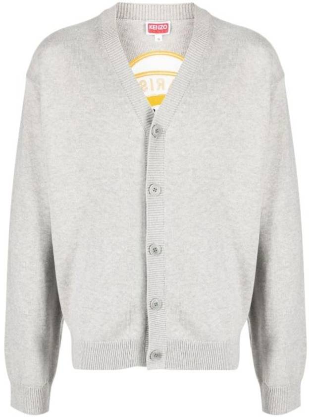 Tiger Academy Wool Cardigan Grey - KENZO - BALAAN 2