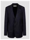 Two Button Blazer Jacket Navy - AMI - BALAAN 2