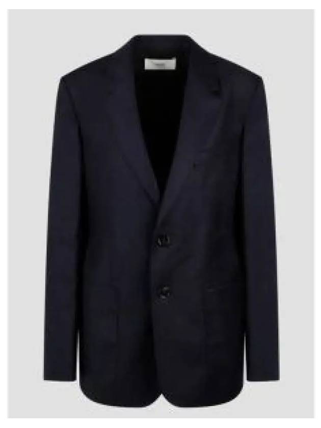 Two Button Blazer Jacket Navy - AMI - BALAAN 2