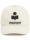 Tyron Logo Cotton Ball Cap Ecru - ISABEL MARANT - BALAAN 2