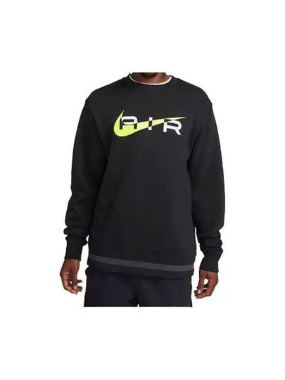 Swoosh Air Crew Neck Sweatshirt Black - NIKE - BALAAN 2