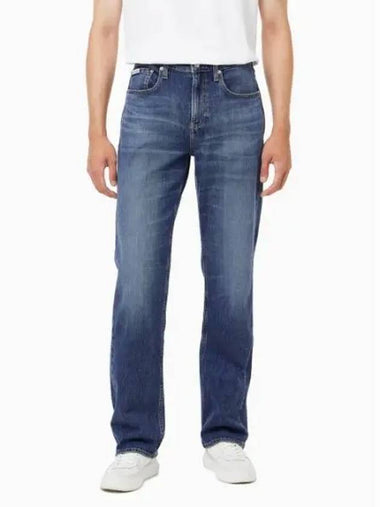 Jeans 90s Straight Fit Denim Jeans Mid Blue - CALVIN KLEIN - BALAAN 1