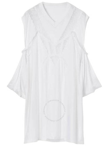 Burberry Reconstructed Lace Panel T-Shirt Dress, Brand Size 10 (US Size 8) - BURBERRY - BALAAN 1