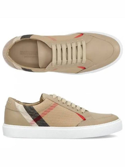 Women's House Check Low Top Sneakers Beige - BURBERRY - BALAAN 2