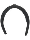 Triangle Logo Re-nylon Headband Black - PRADA - BALAAN 4