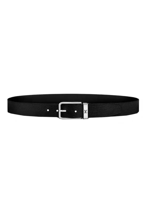 Pont Neuf 35MM Leather Belt Black - LOUIS VUITTON - BALAAN 1