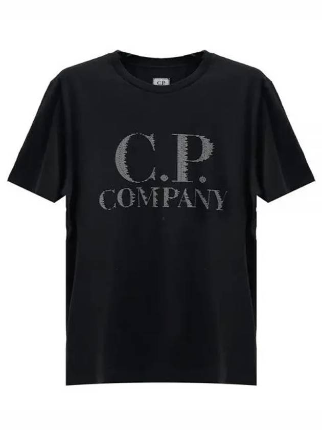 Logo Print T Shirt Black 14CMTS188A 005100 W999 1213249 - CP COMPANY - BALAAN 1